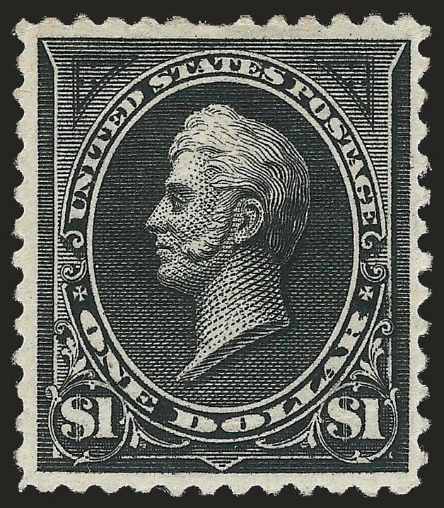 $1.00 Black, Ty. I, II (261, 261A).> Single of each, first disturbed original gum, second original gum, h.r. with thin spot and short perf, Fine-Very Fine appearance