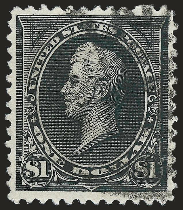 $1.00 Black, Ty. II (261A).> Intense shade and impression, choice centering with wide and balanced margins, face-free cancel, Extremely Fine, a beautiful stamp