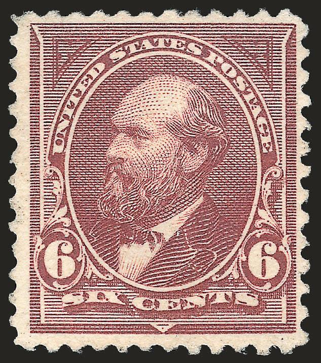 6c Dull Brown, USIR Watermark (271a).> Showing clear I of watermark, original gum, lightly hinged, pretty shade<><>^FINE. A RARE ORIGINAL-GUM EXAMPLE OF THE 6-CENT 1895 ISSUE WITH USIR WATERMARK.^<><>The USIR
(United States Internal Revenue