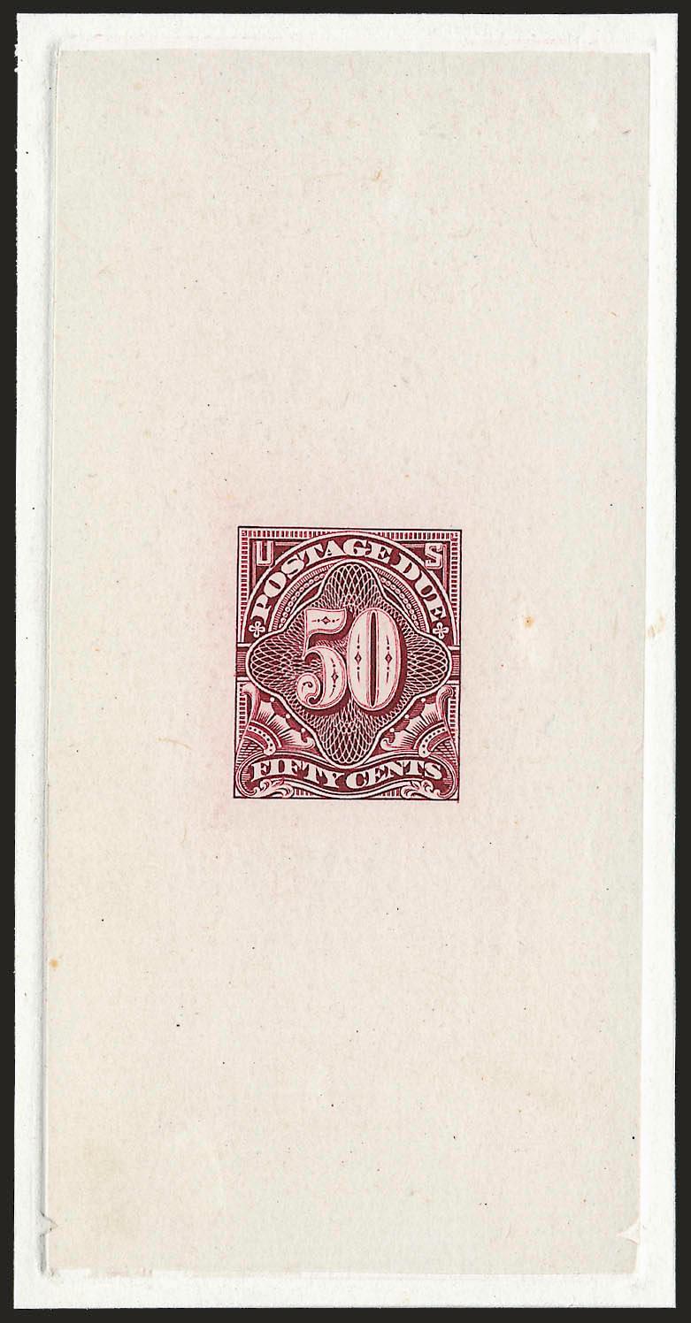 1c-50c 1894, Large Die Proofs on India (J31P1-J37P1).> On approximately 63 x 110mm cards with full die sinkage, 2c smaller, few insignificant toned spots, Very Fine