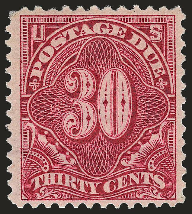 1c-30c Deep Claret (J31-J36).> Incl. two 2c, one with part arrow at top and natural s.e. at left, 3c part arrow at left, original gum, mostly h.r., couple tiny flaws, Fine-Very Fine appearance