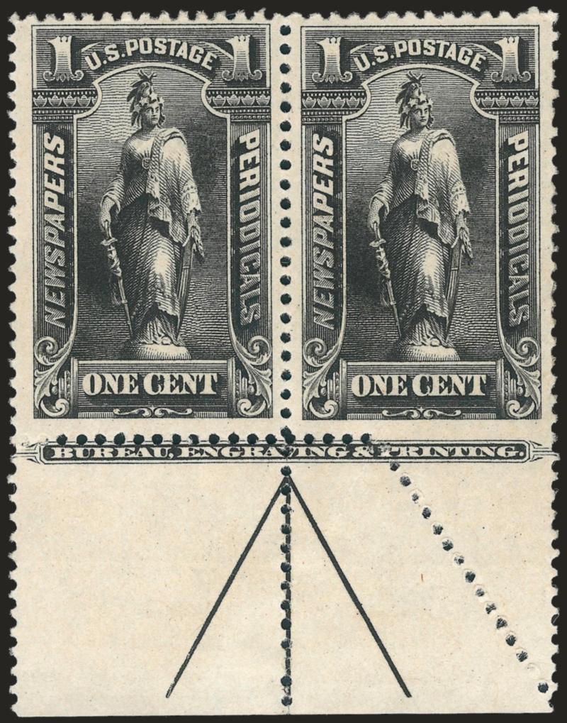 1c-5c Black, 1895 Issue (PR102-PR104).> Incl. three plate no. singles and bottom arrow pair of 1c (last with perf freak causing part-perf at bottom), two plate no. singles of 5c and one of 2c, original gum
except the pair unused (no gum), few small f