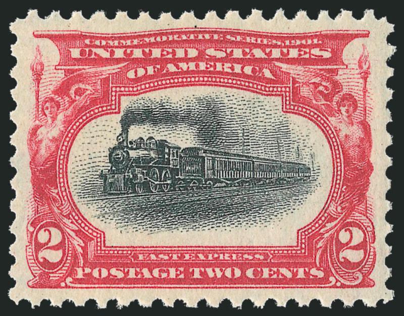 2c Pan-American (295).> Mint N.H., incredibly wide margins and perfectly centered, strong colors, fresh and crisp, Extremely Fine Gem, P.S.E. encapsulated (Superb 98 SMQ $950.00)