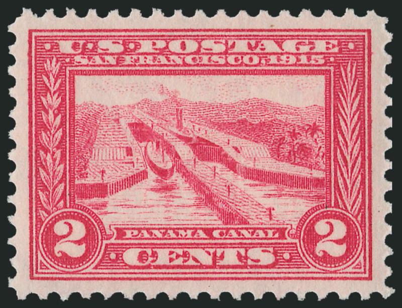 2c Panama-Pacific (398).> Mint N.H., vibrant color, perfect centering with wide margins, Extremely Fine Gem, P.S.E. encapsulated (Superb 98 SMQ $640.00)