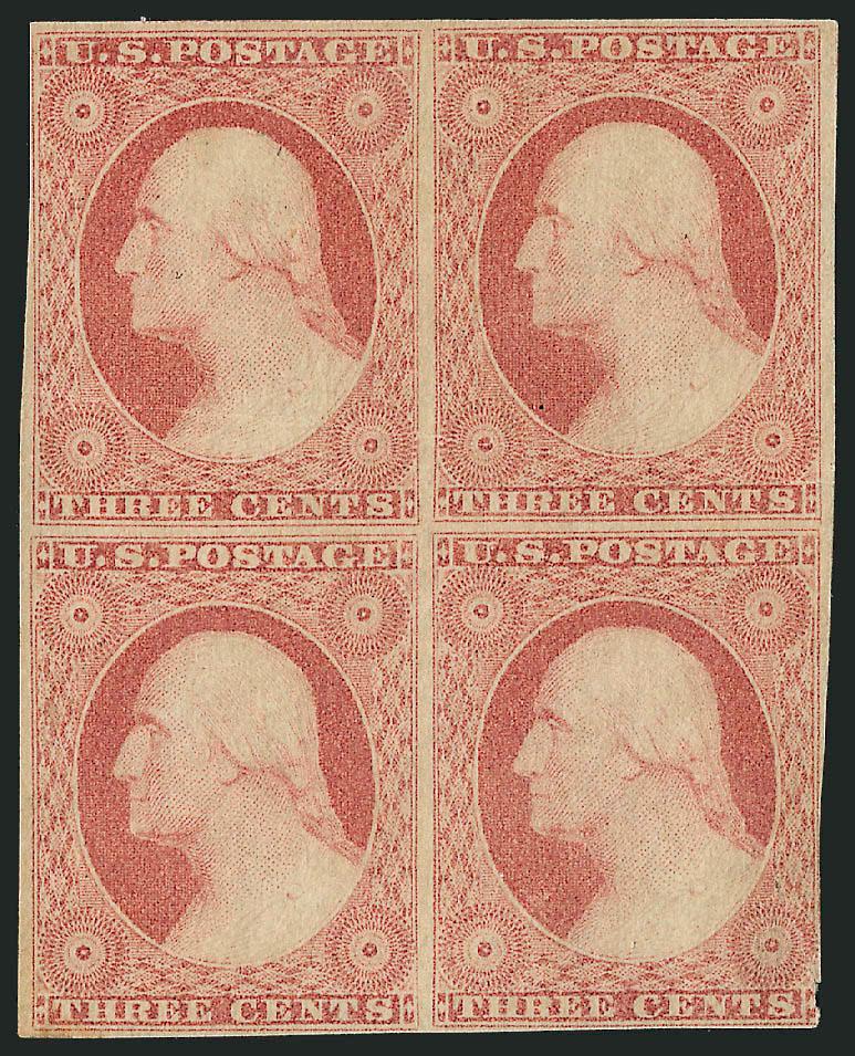 3c 1851-57 Issue Multiples.> Blocks for four and strips of three four and five, incl. <No. 11A block of four with original gum> (heavy crease and other small faults), used blocks of Nos. 11 and 11A, irregular
block of seven of No. 26, numerous other