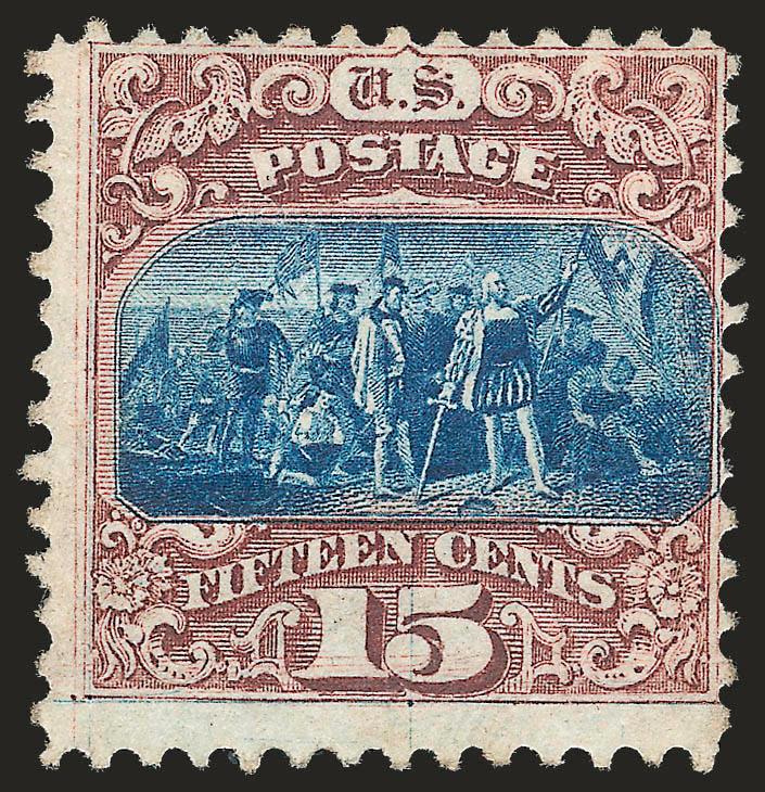 15c Brown & Blue, Ty. I (118).> Unused (no gum), trivial light toning, otherwise Fine, with 1974 P.F. certificate