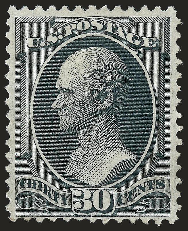 30c Black, Grill (143).> H. Grill, unused (no gum), intense color, Fine and scarce