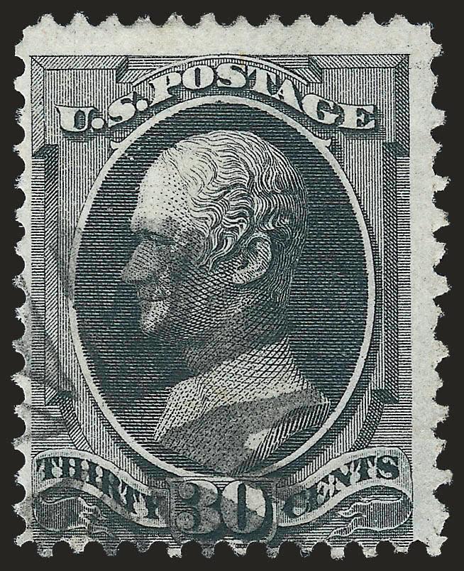 30c Black, Grill (143).> H. Grill, circle of Vs cancel, Fine