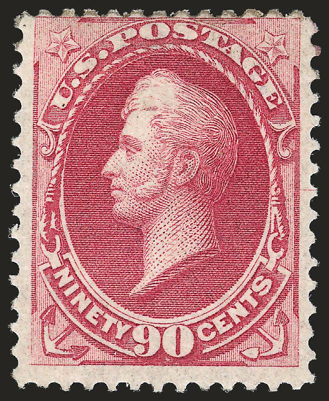 90c Carmine, Grill (144).> H. Grill, slightly disturbed original gum from hinge removal, Fine, rare unused stamp, especially with original gum