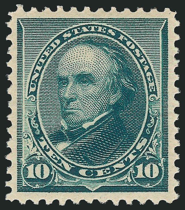 6c-30c 1890 Issue (224-226, 228).> Original gum, lightly hinged, 6c and 10c extra wide margins, all well-centered, the 8c with <missing right eye variety> (not a scuff or dry print), also incl. nearly complete
used set (lacks 1c, 5c and 90c), the