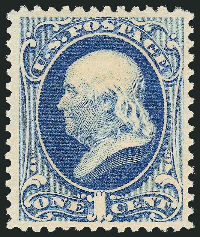 1c Dark Ultramarine (182).> Original gum, barest trace of hinging, rich color on bright paper, well-proportioned margins, Very Fine and choice, ex Hoffman, with 2004 P.F. certificate