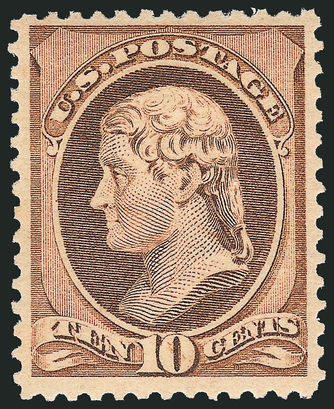 10c Yellow Brown (209 var).> Mint N.H., radiant color in the Yellow Brown sub-shade, Very Fine and choice, ex Hoffman, with 2003 P.F. certificate