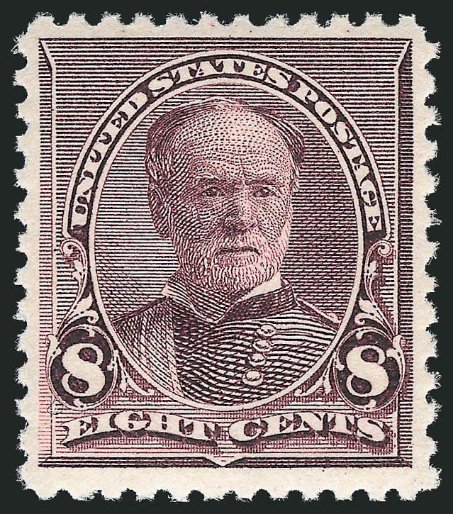 8c Lilac (225).> Mint N.H., lovely margins, strong color and well-defined impression, Very Fine and choice, with 1998 and 2009 P.F. certificates