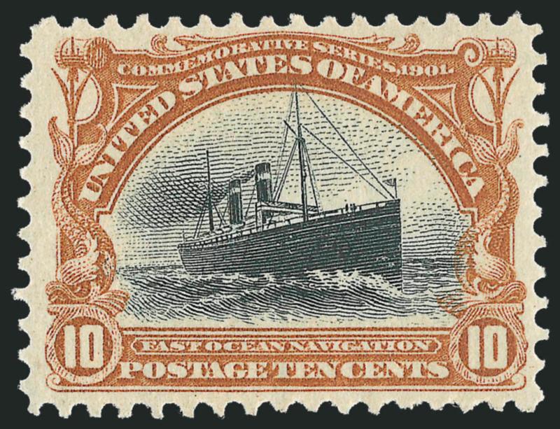 10c Pan-American (299).> Mint N.H., well-centered, fresh and Very Fine, with 2006 and 2007 P.F. certificates
