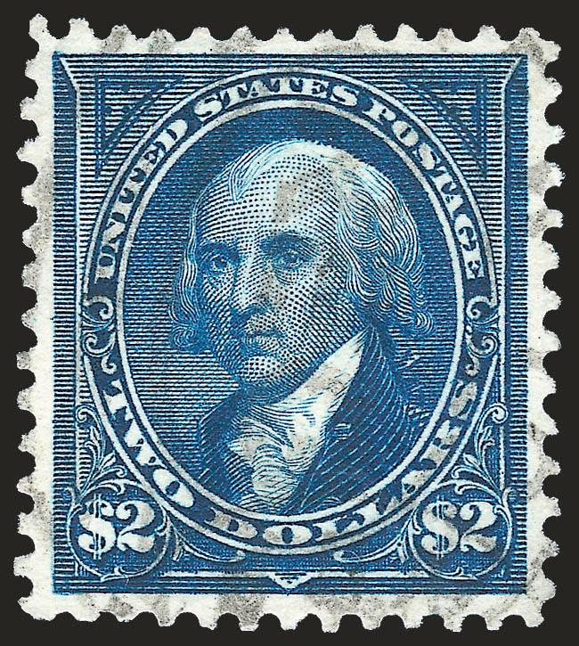 $2.00 Bright Blue (277).> Bright color on fresh paper, choice balanced margins, light cancel, Extremely Fine, a beautiful stamp, with 1983 P.F. certificate