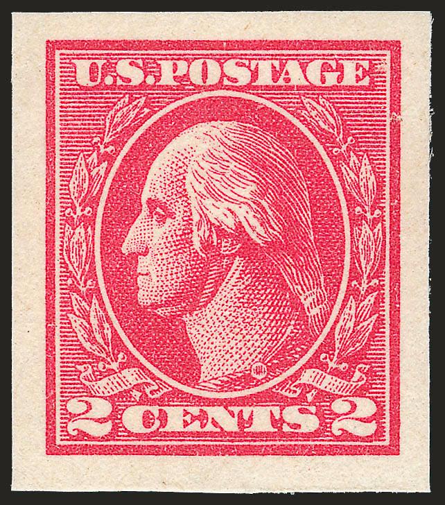 2c Carmine, Ty. VII, Imperforate (534B).> Mint N.H., huge balanced margins, perfect color and impression on crisp white paper<><>^EXTREMELY FINE MINT NEVER-HINGED EXAMPLE OF THE RARE 2-CENT TYPE VII IMPERFORATE,
GRADED SUPERB 98 BY P.S.E.^<><>Mos