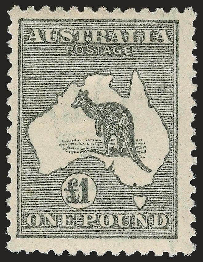 AUSTRALIA, 1924, £1 Kangaroo (57 SG 75).> Single h.r., attractive shade, Very Fine, SG £550