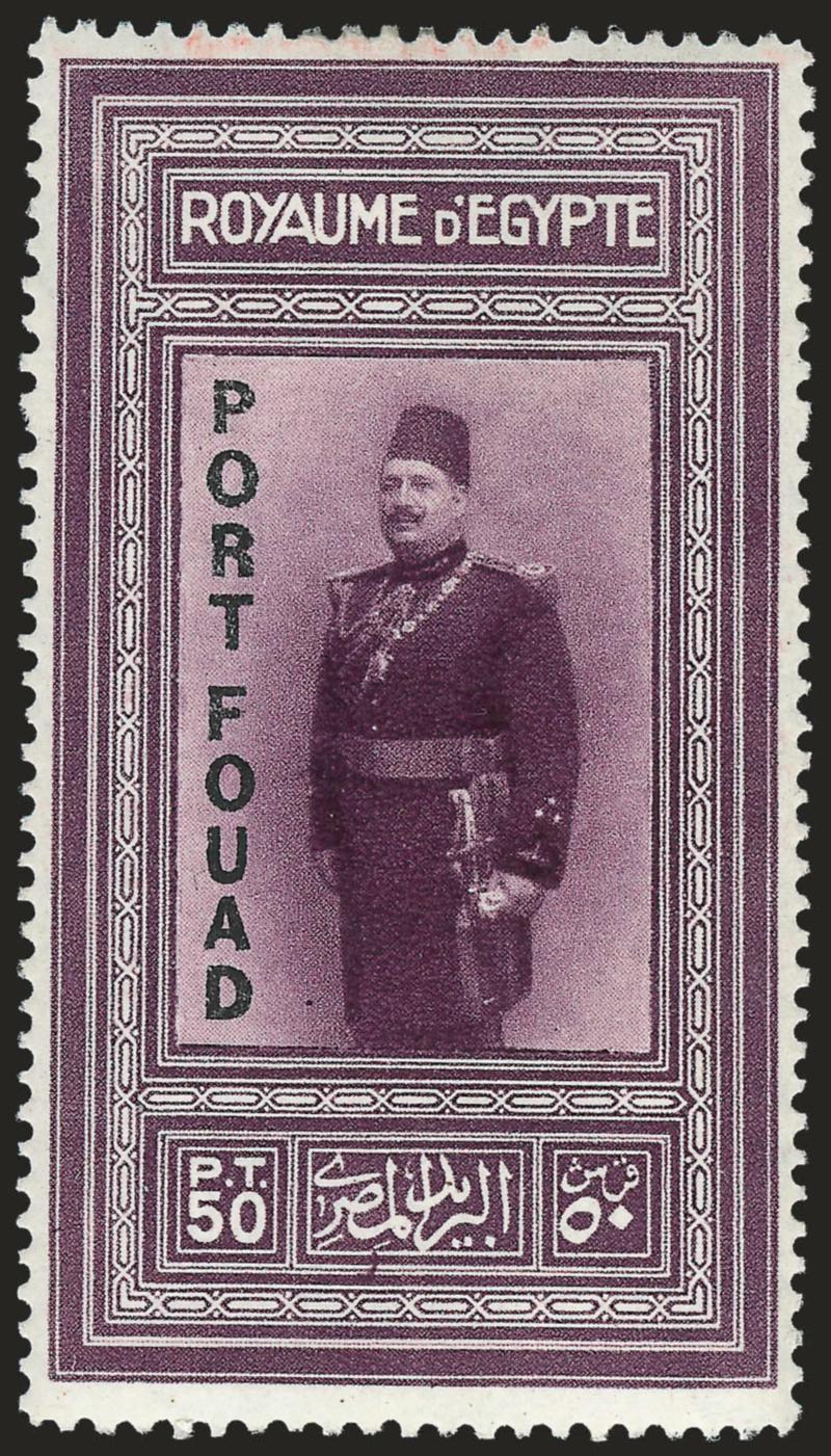 EGYPT, 1926, 50p Port Fouad Overprint (124 SG 144).> H.r., rich color, Very Fine, signed twice