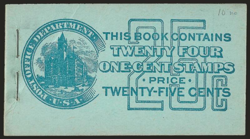 1c Green, Complete 25c and 97c Booklets (BK47-BK48).> Comprising four and 16 panes of six of <No. 462a, Positions C and I respectively,> BIA Cover Types II-g.1 and II-e.2, latter some cover creasing, otherwise
Fine-Very Fine, <only 1.7% and 2.6% resp