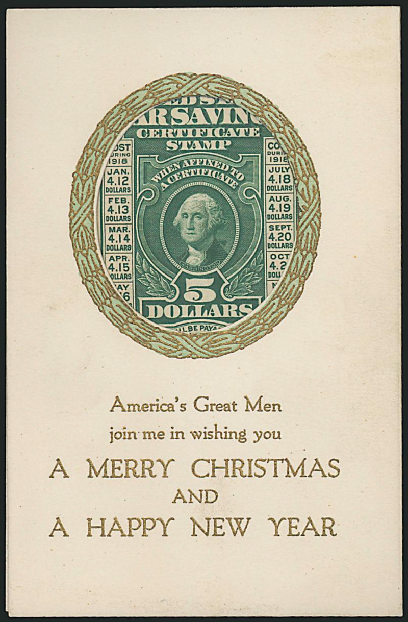 1917-20 War Savings Cards and Ephemera.> Outstanding group with Thrift Cards, Deposit Cards, Deposit and Envelope ephemera items, some with stamps incl. several No. WS1, Christmas greeting folder with No. WS2
and 20 subject deposit card with single N