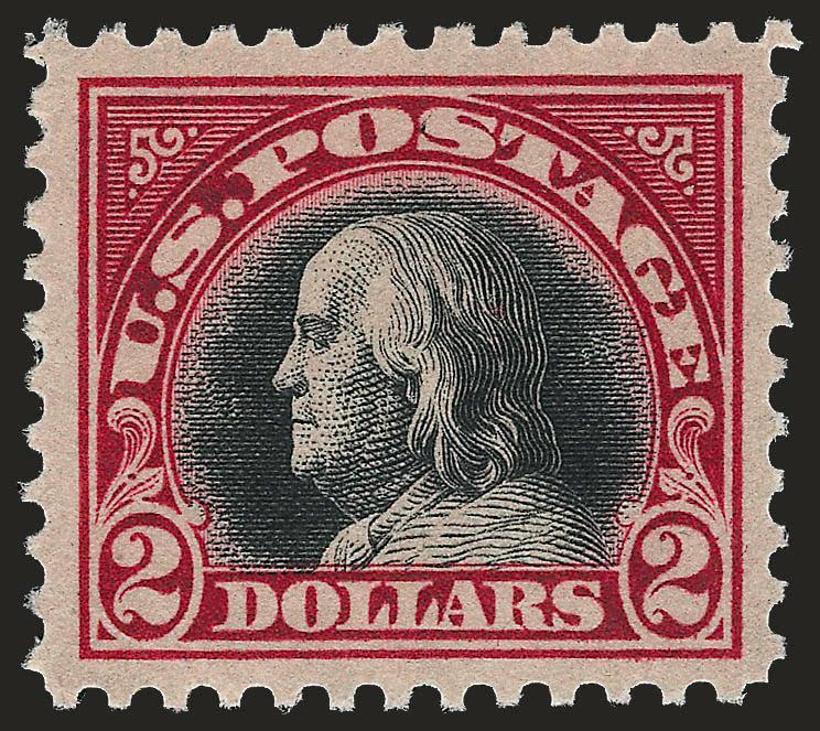 $2.00 Carmine & Black (547).> Mint N.H., dark frame color that nearly appears to be the scarcer Lake shade, large margins and well-centered, Extremely Fine, with 2004 P.F. certificate