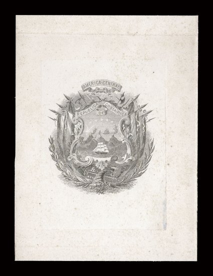 Costa Rica 1863 Coat of Arms, First Issue